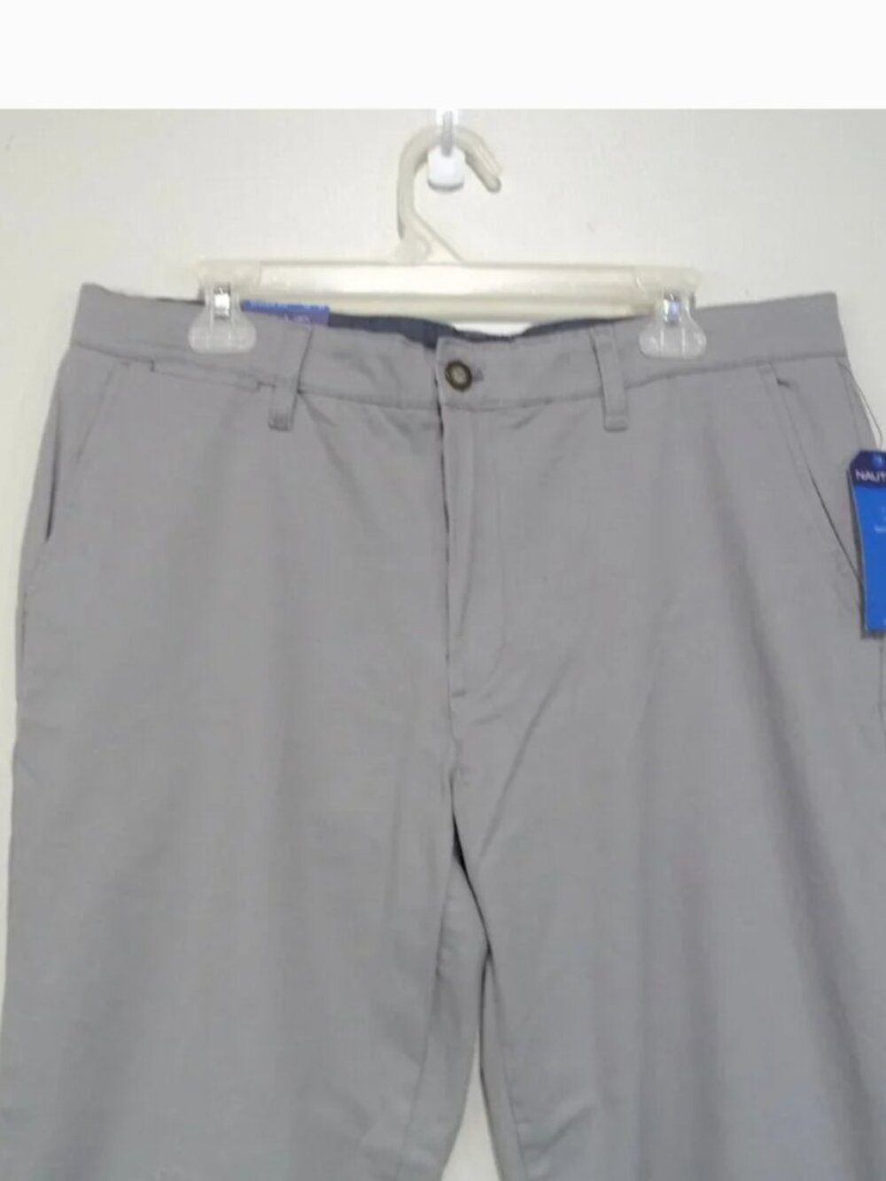 NAUTICA FLEX CLIPPER CHINO PANTS GRAY - Picture 5 of 11